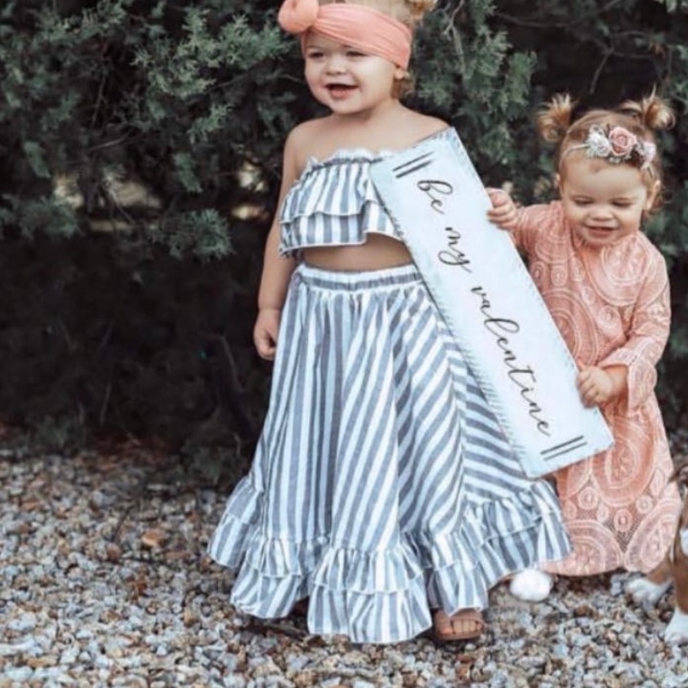 Striped top and bottom set 18-24 months